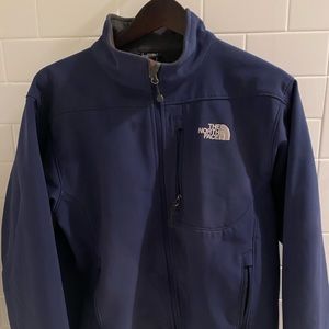 North Face blue men’s zip up jacket size medium